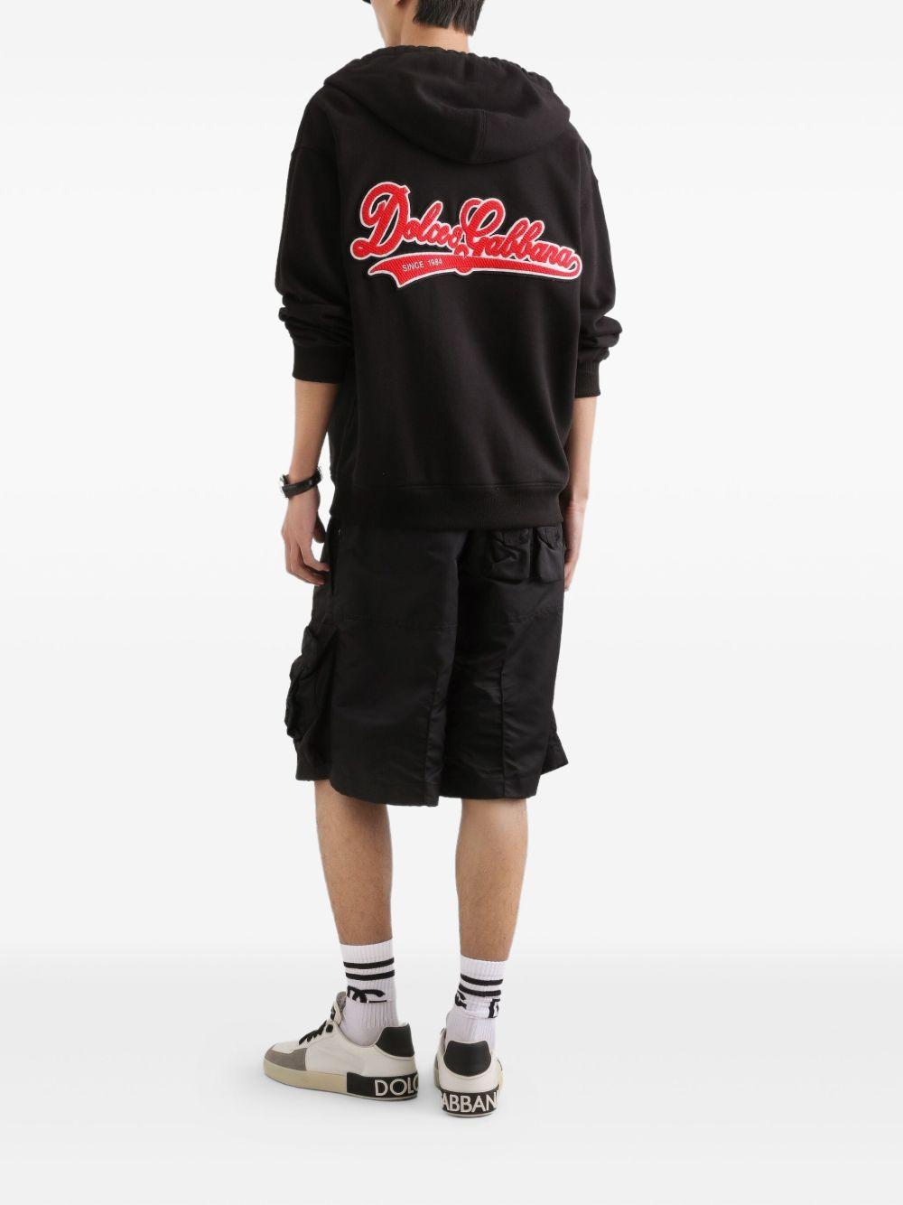 T-shirt in cotone girocollo con patch logo G8PN9ZG7PZF N0000 DOLCE&GABBANA