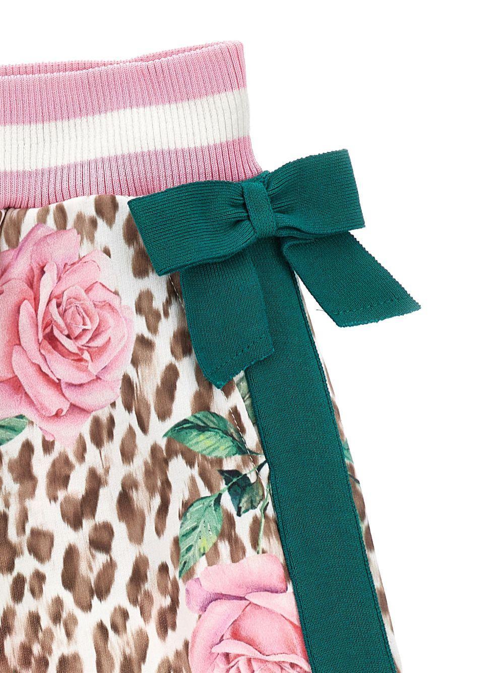 Pantaloni Beige a Gamba Ampia con Stampa - Preludio Moda