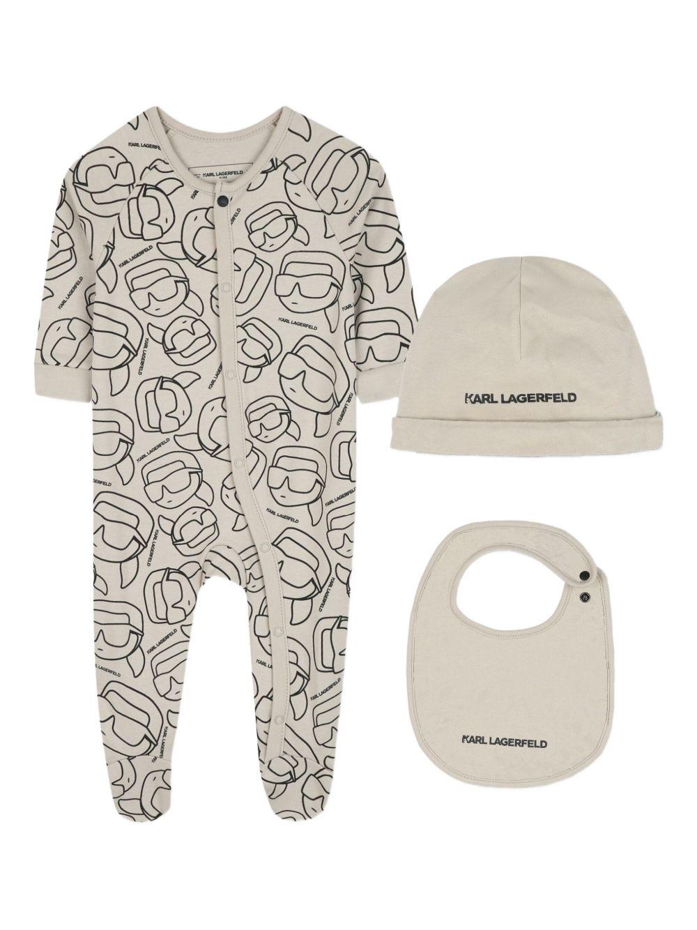 Set Tutine con Logo e Accessori Coordinati Z30974 211 KARL LAGERFELD KIDS