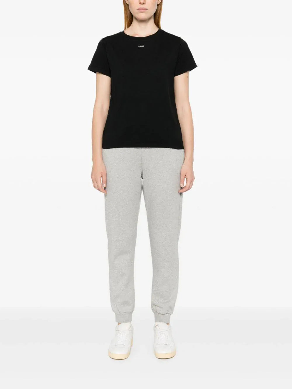 T-shirt nera mini logo - Preludio Moda