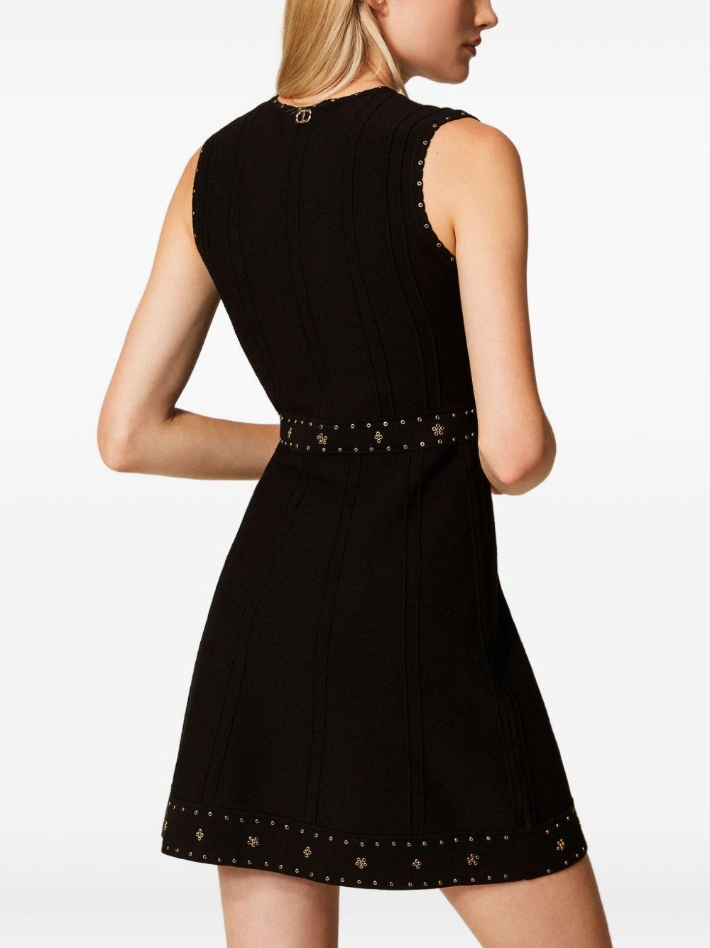 Mini Abito Nero con Strass 252TP3272 00006 TWINSET
