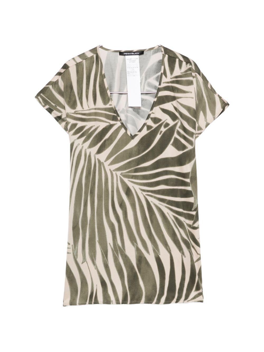 Blusa in viscosa con spacchi laterali 2611161053200 008 PENNY BLACK