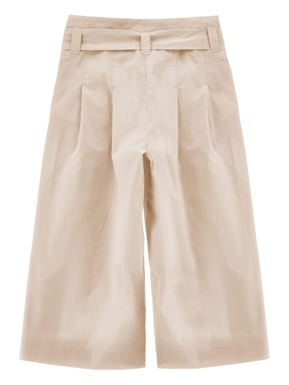 Pantaloni palazzo con cintura da annodare 17G4037116 0003 MONNALISA KIDS
