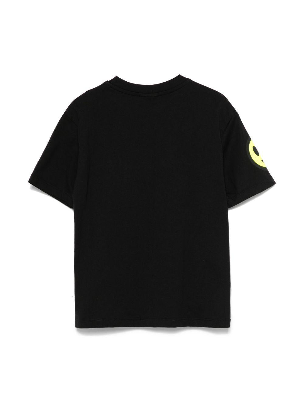 T-shirt nera logo molle