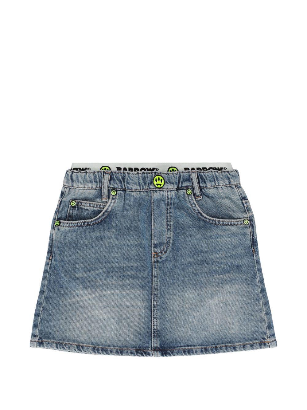 Gonna in denim con smiley S6BKJGSK112 126 BARROW KIDS