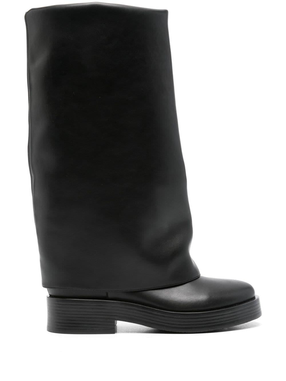 Stivale con risvolto nero 1S357Y0301LAABR 9000 CASADEI