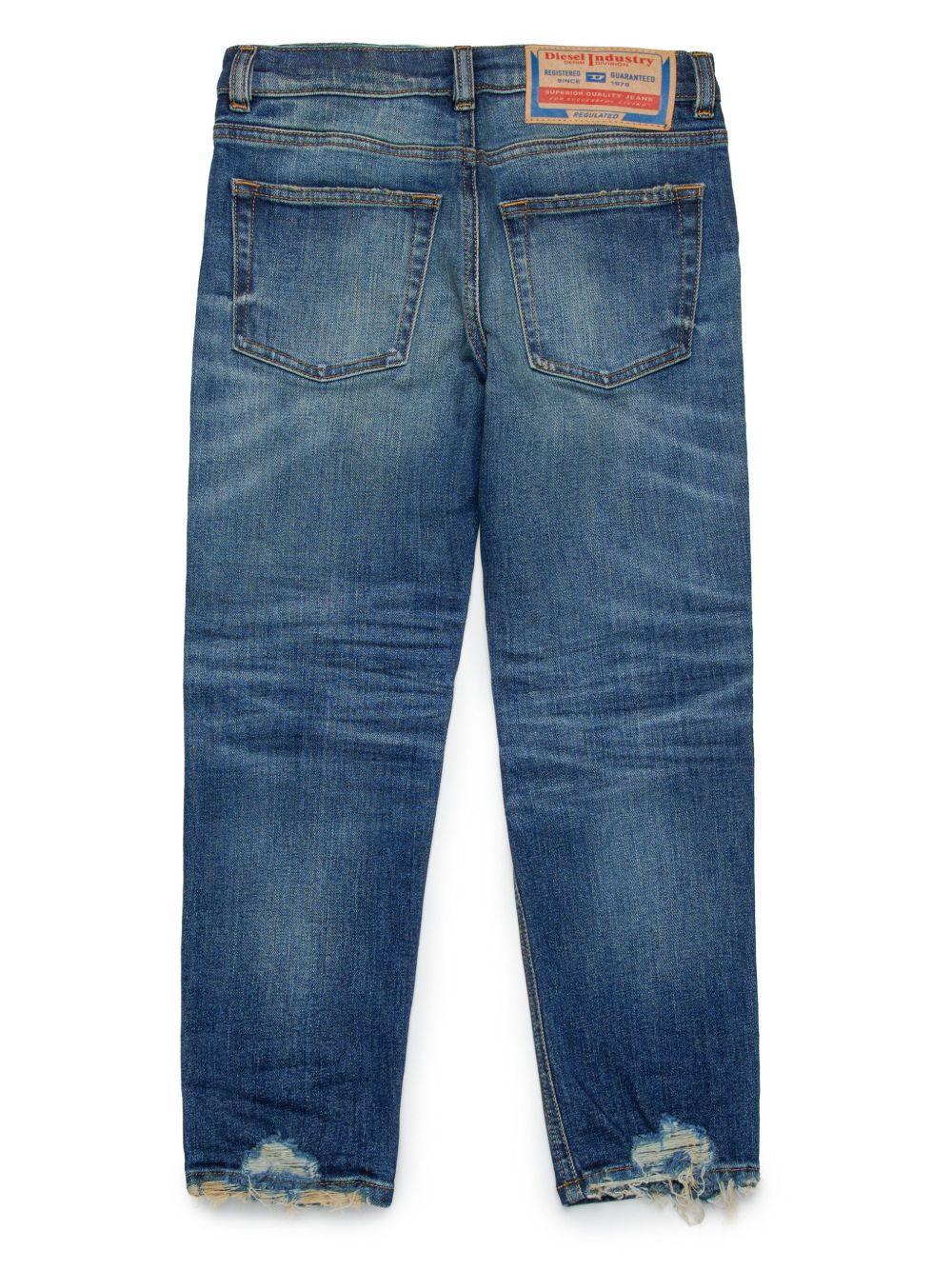 Jeans schierito effetto vissuto - Preludio Moda
