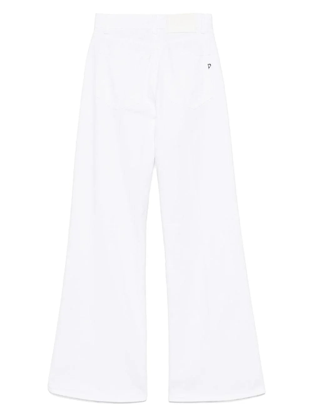 Pantalone amber bianco con ricami floreali - Preludio Moda