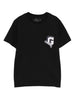 T-shirt in Cotone con Applicazione e Logo Ricamato