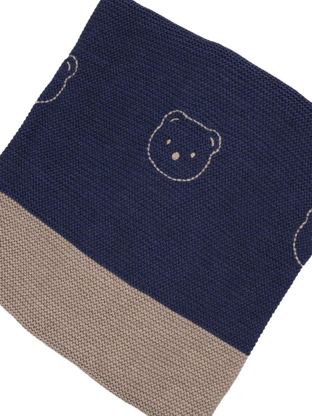 Coperta blu con orsetti neonato - Preludio Moda