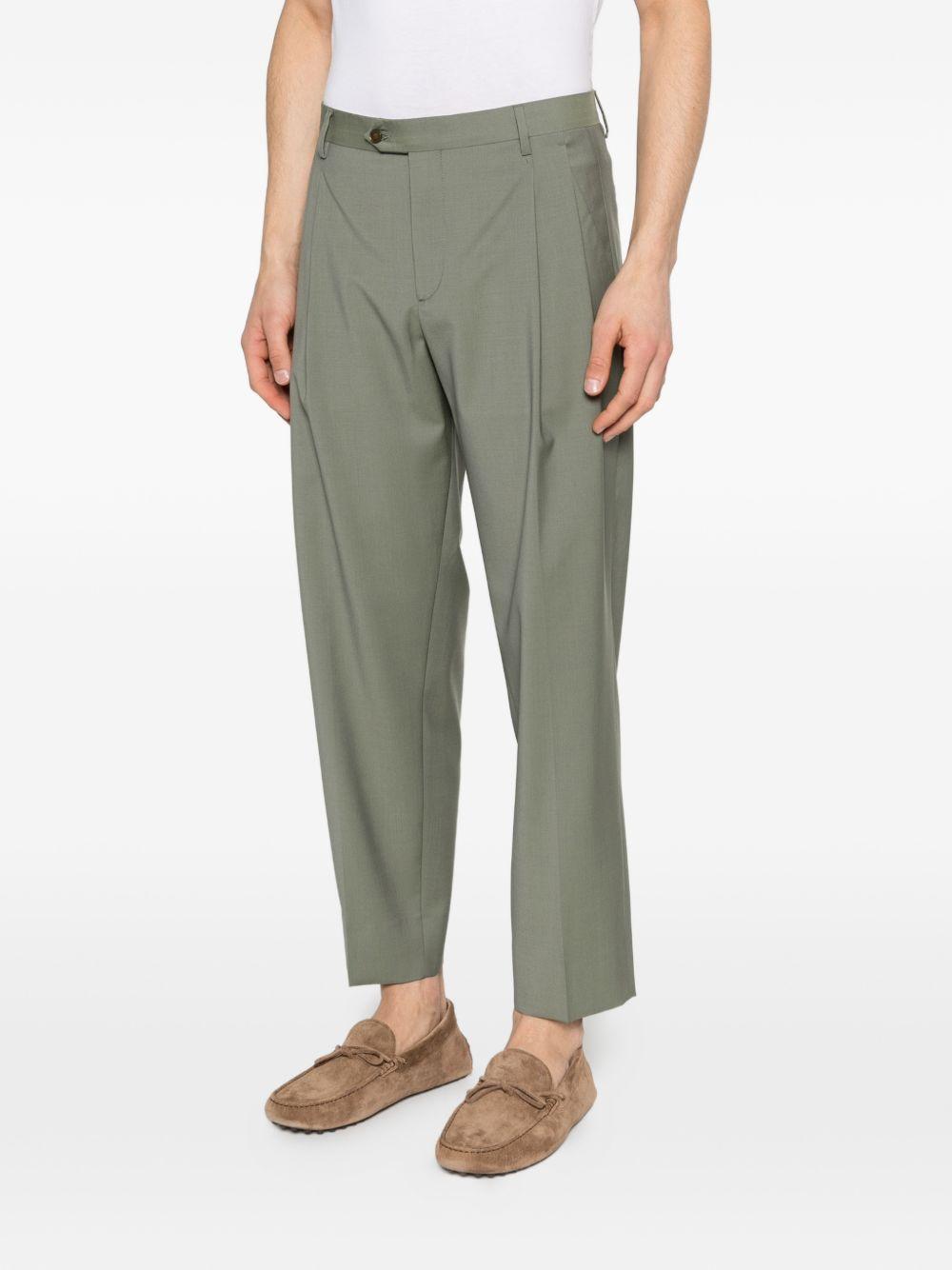 Pantaloni in lana vergine con pieghe frontali ARNOS300108 00062 BRIGLIA
