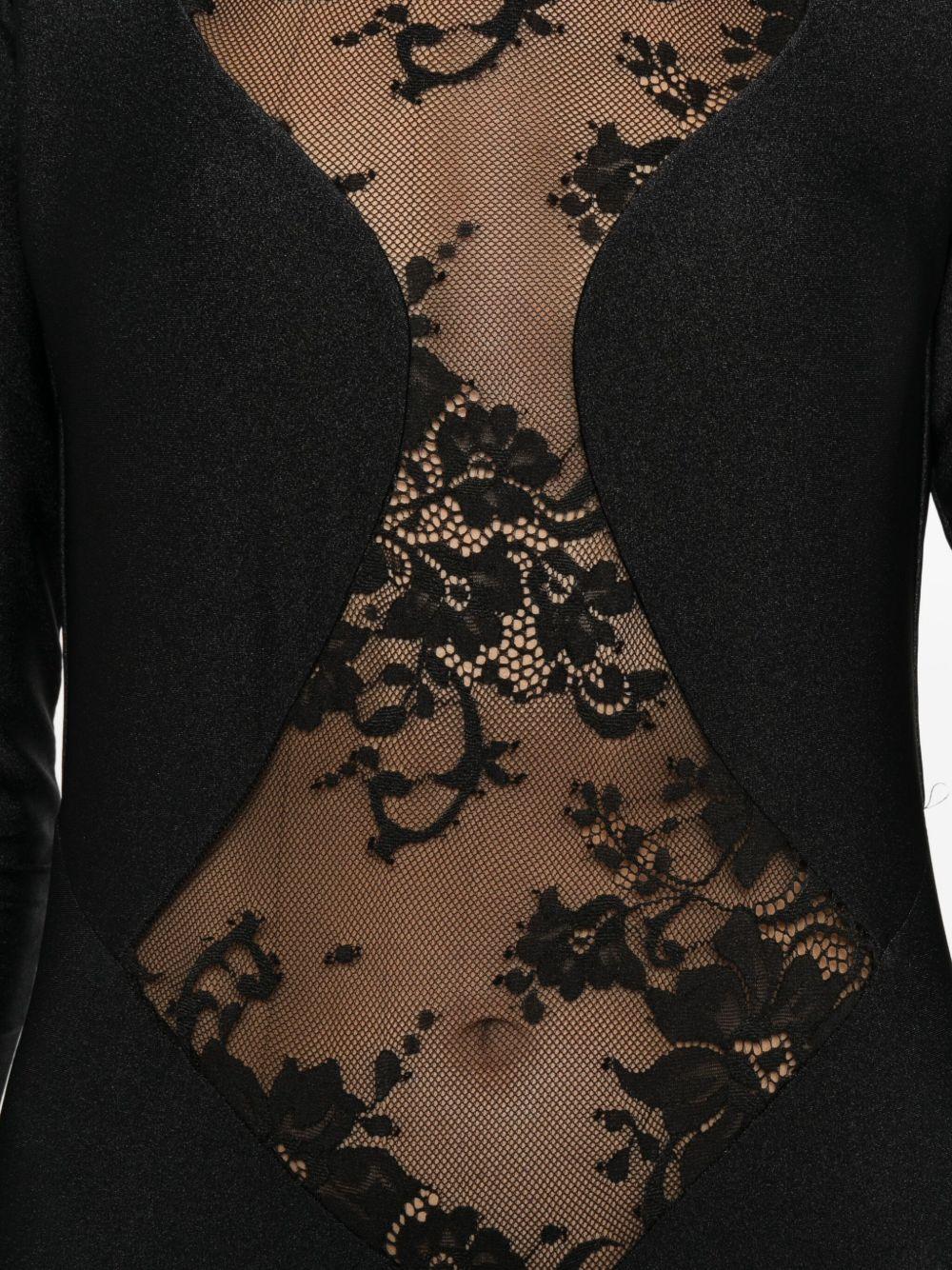 Tuta con Inserti in Pizzo e Chiusura con Zip WRL88 0407 MARGHERITA MAZZEI