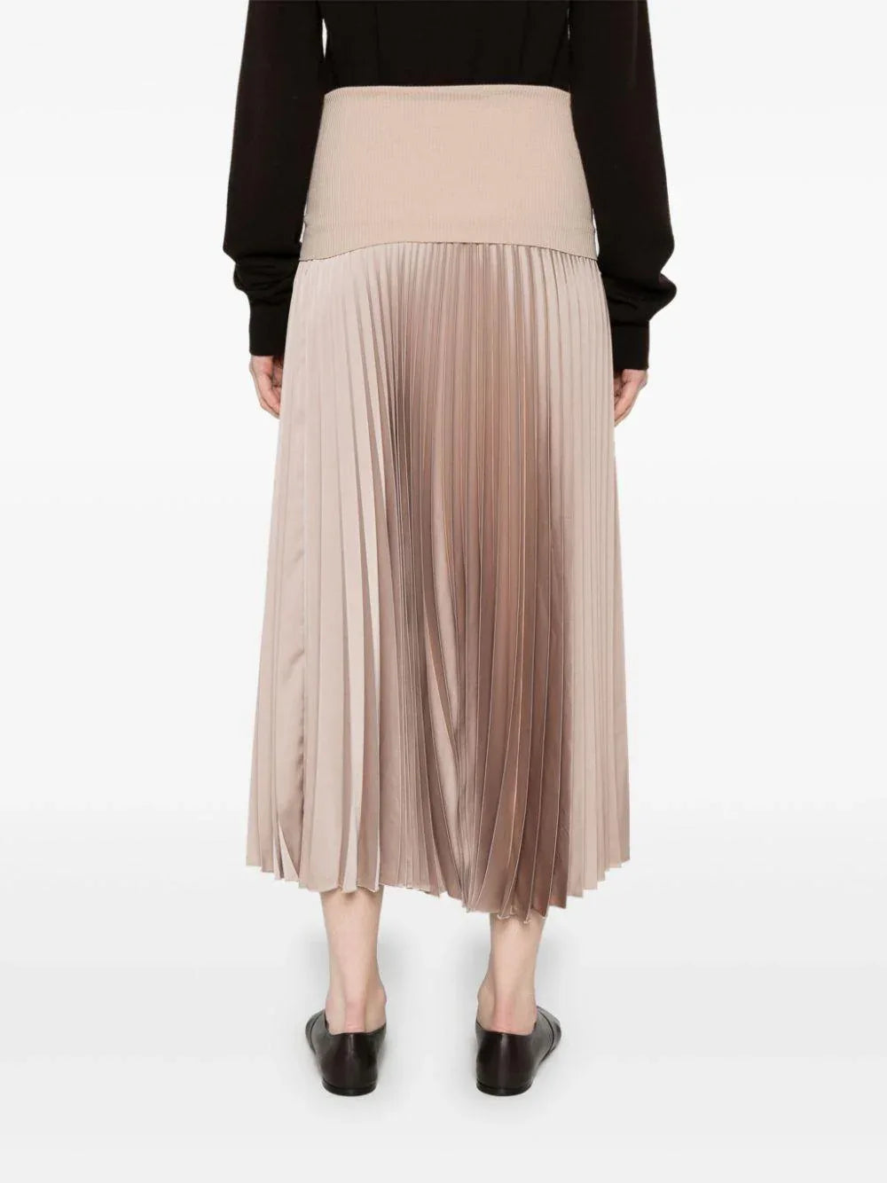 Gonna midi plissè nocciola - Preludio Moda