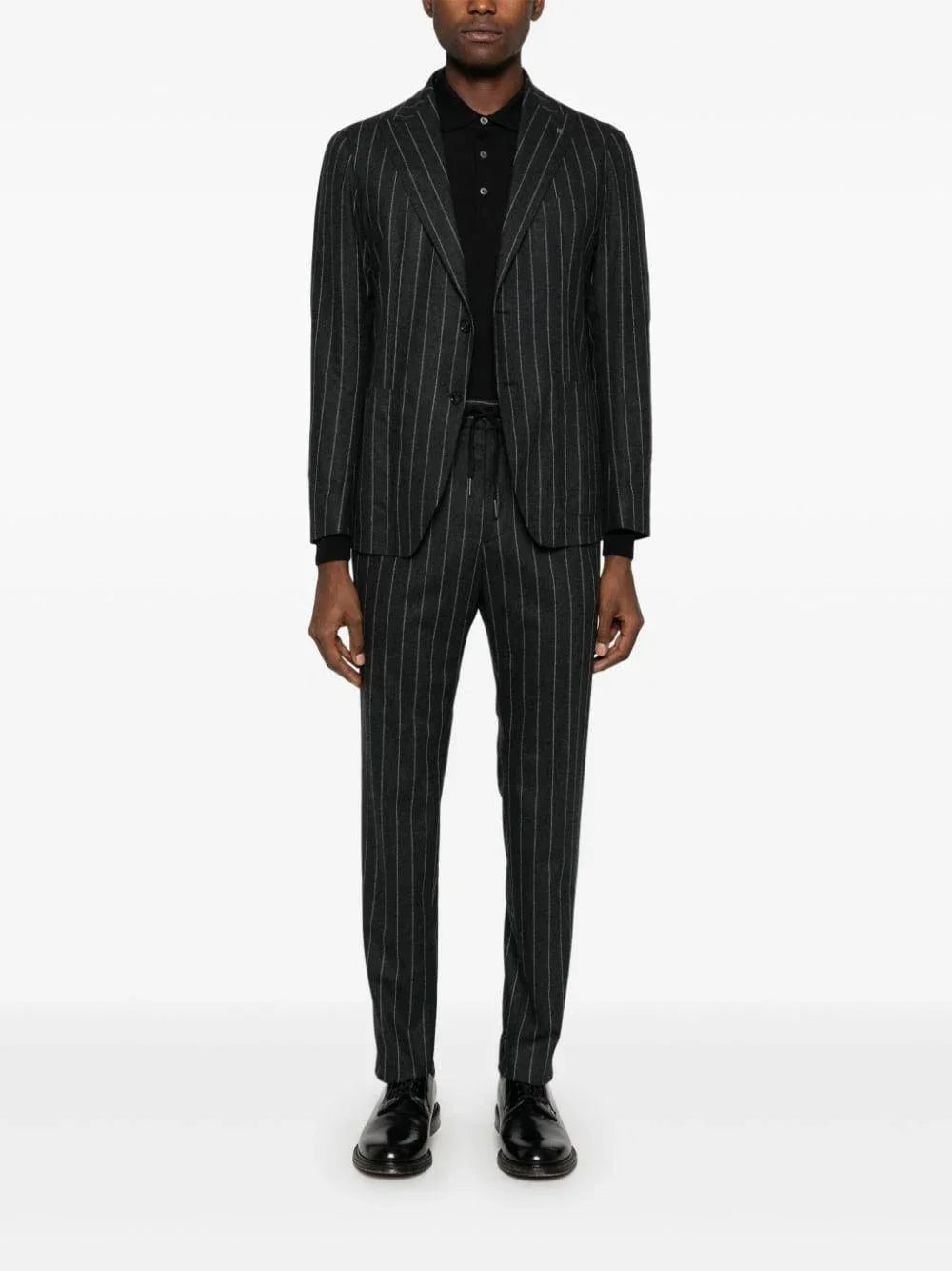 Abito Derrik nero gessato - Preludio Moda