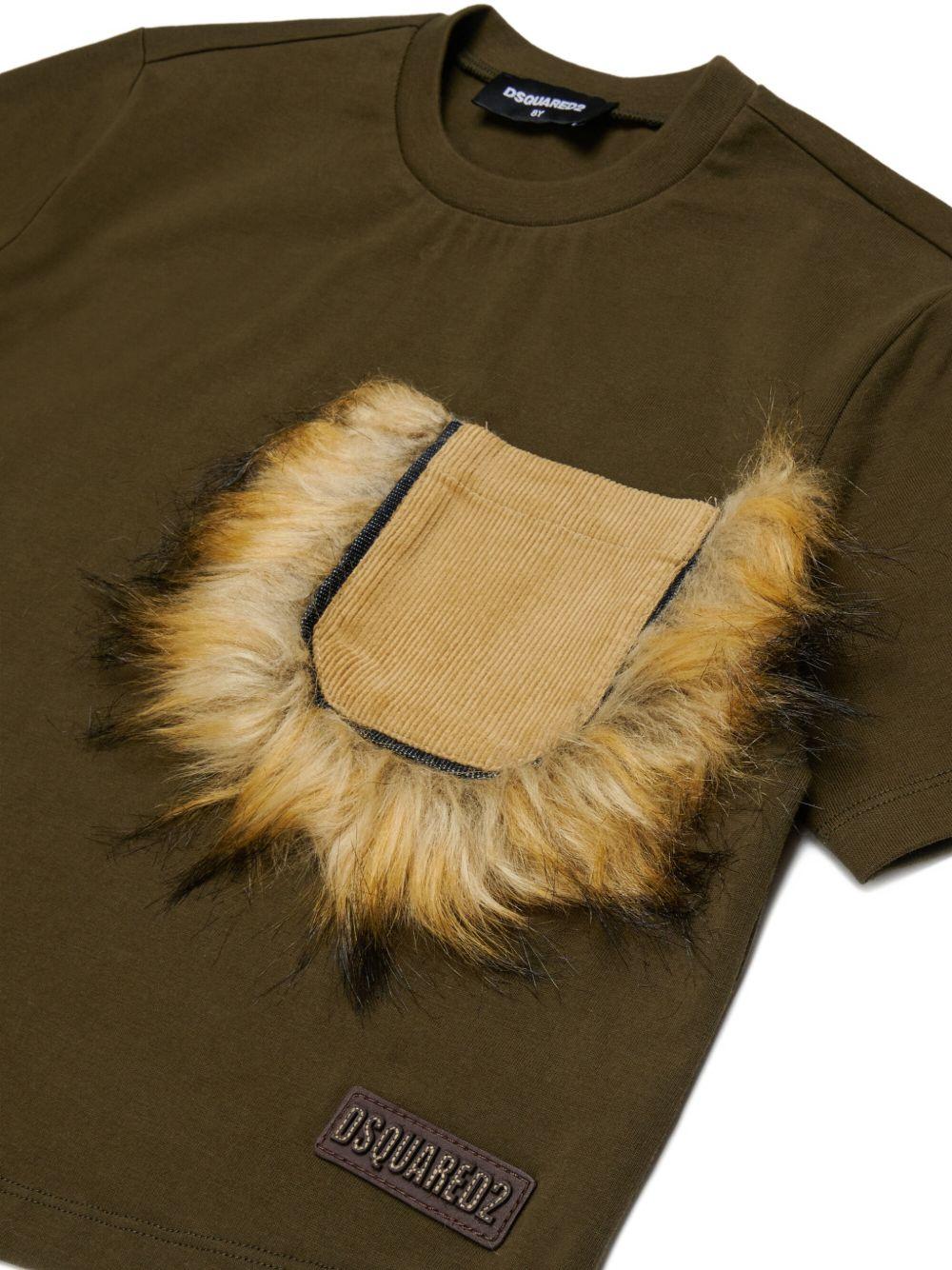 T-shirt Tarmac Green DQ3467D0AJ7 DQ558 DSQUARED KIDS