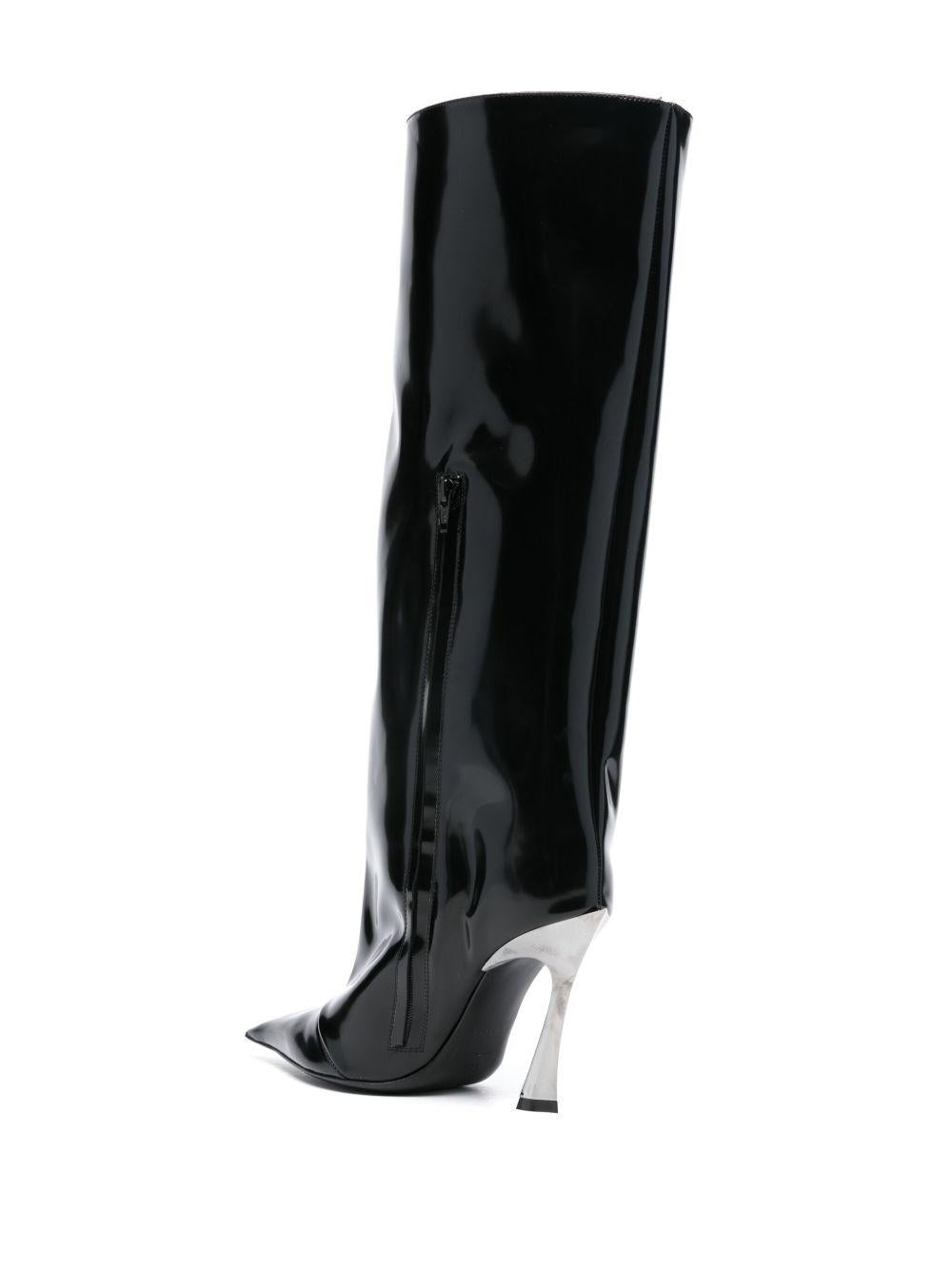 Stivali Neri aAlti Fang MUWFW2425SC053 CL001 MUGLER