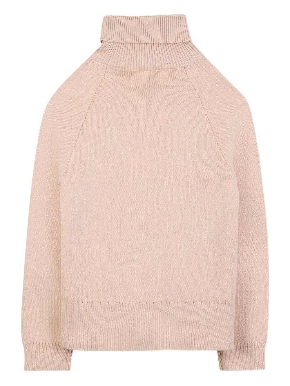 Maglione a Collo Alto con Logo Ricamato - Preludio Moda