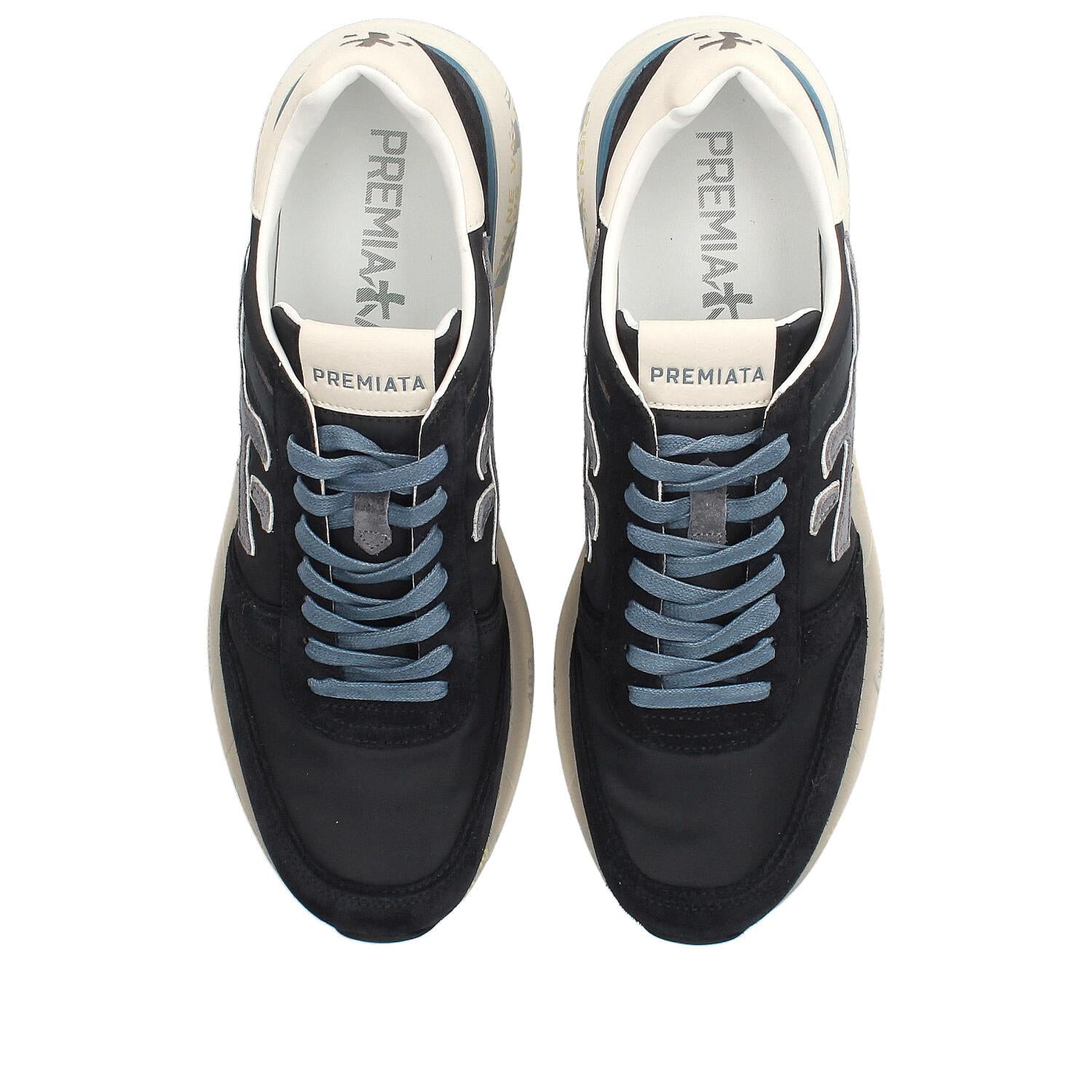 Sneakers Mick in Camoscio e Nylon Blu Scuro MICK 7716 PREMIATA