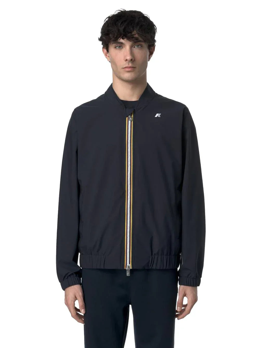 Giubbino aurene stretch dot blu - Preludio Moda