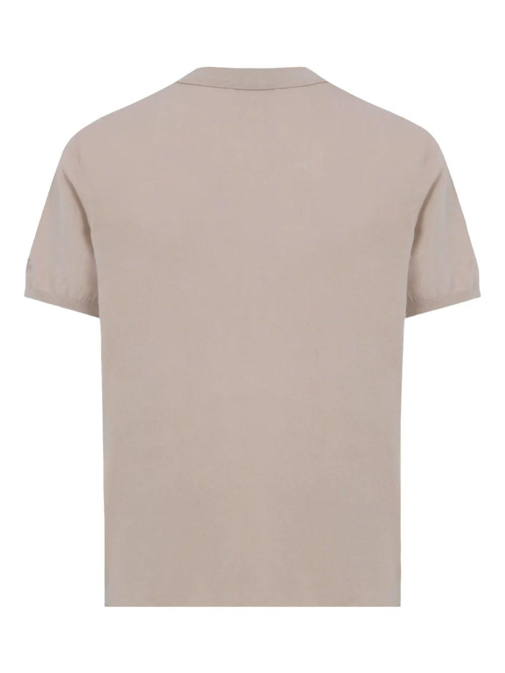 Polo Sloan in maglia grigio pietra