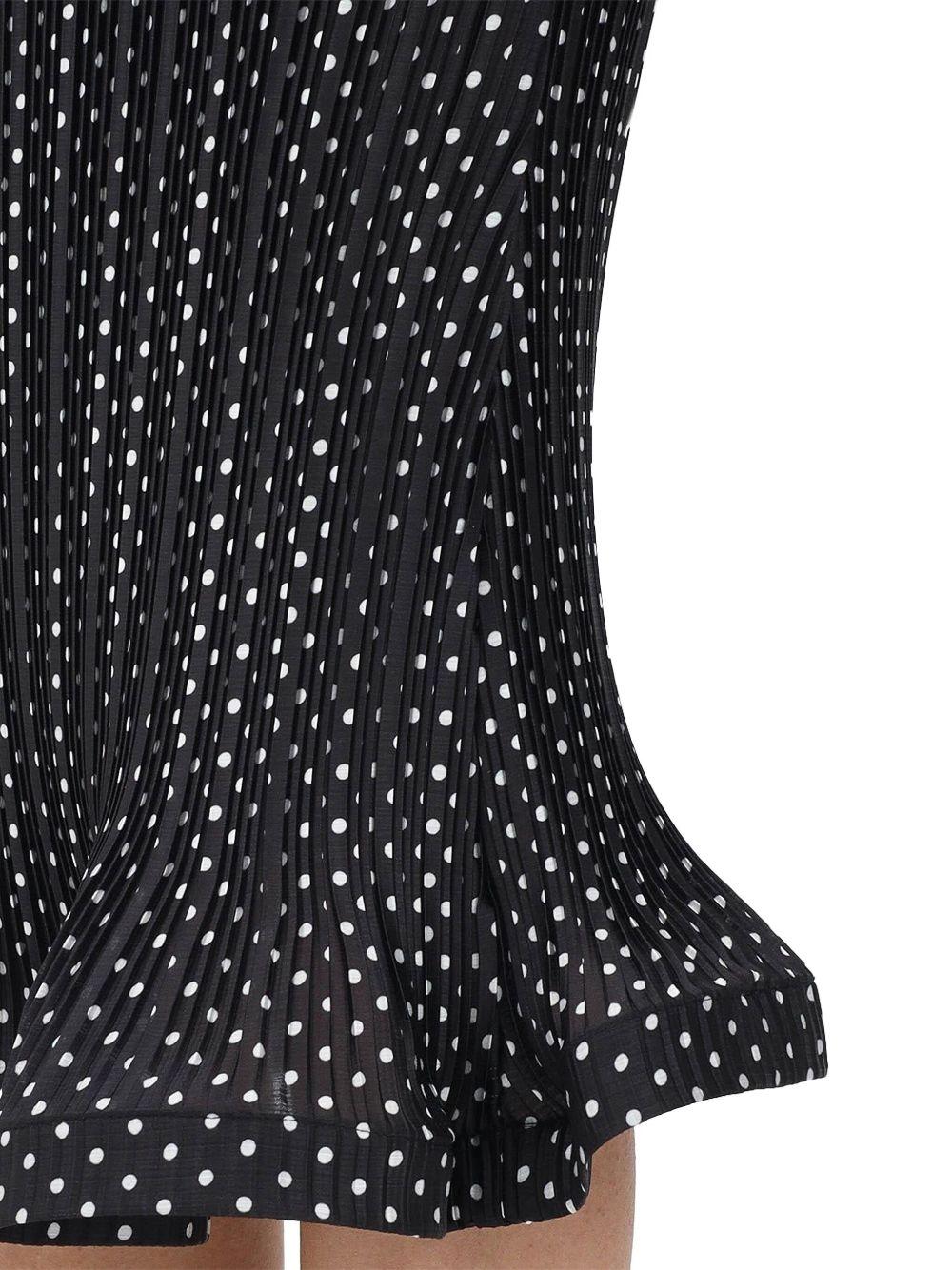 Gonna a campana nera con fantasia pois all-over P25CPGO00101 V0003 SIMONA CORSELLINI