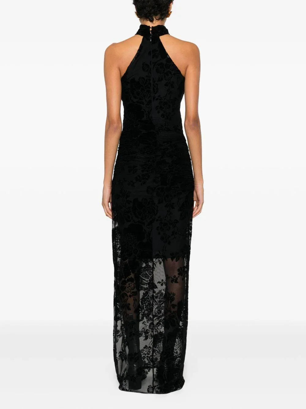 Abito a fiori con scollo allamericana - Preludio Moda