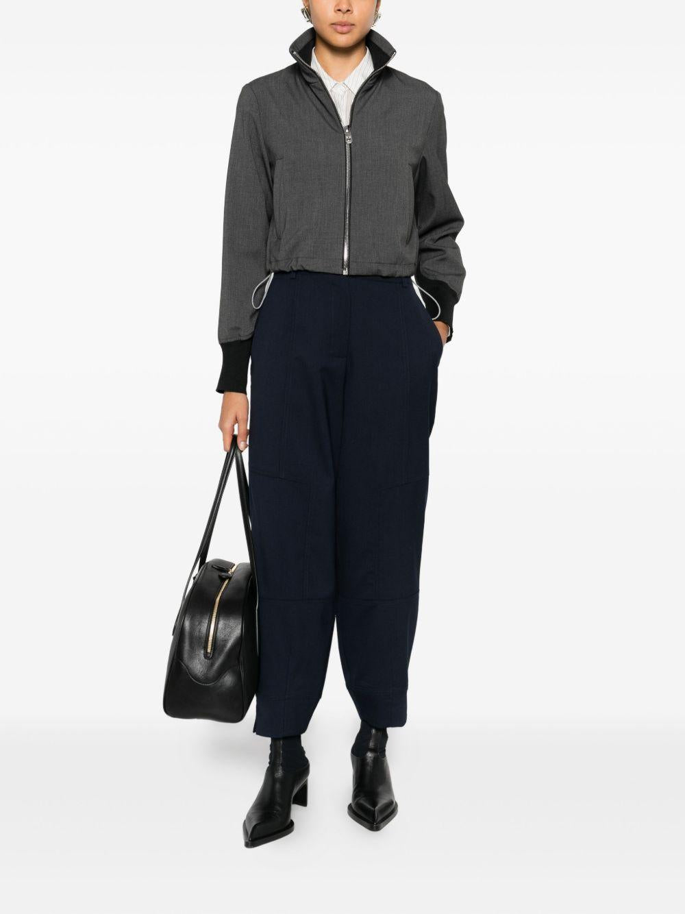 Pantaloni con inserti in tessuto 105533A2SN G02 PINKO