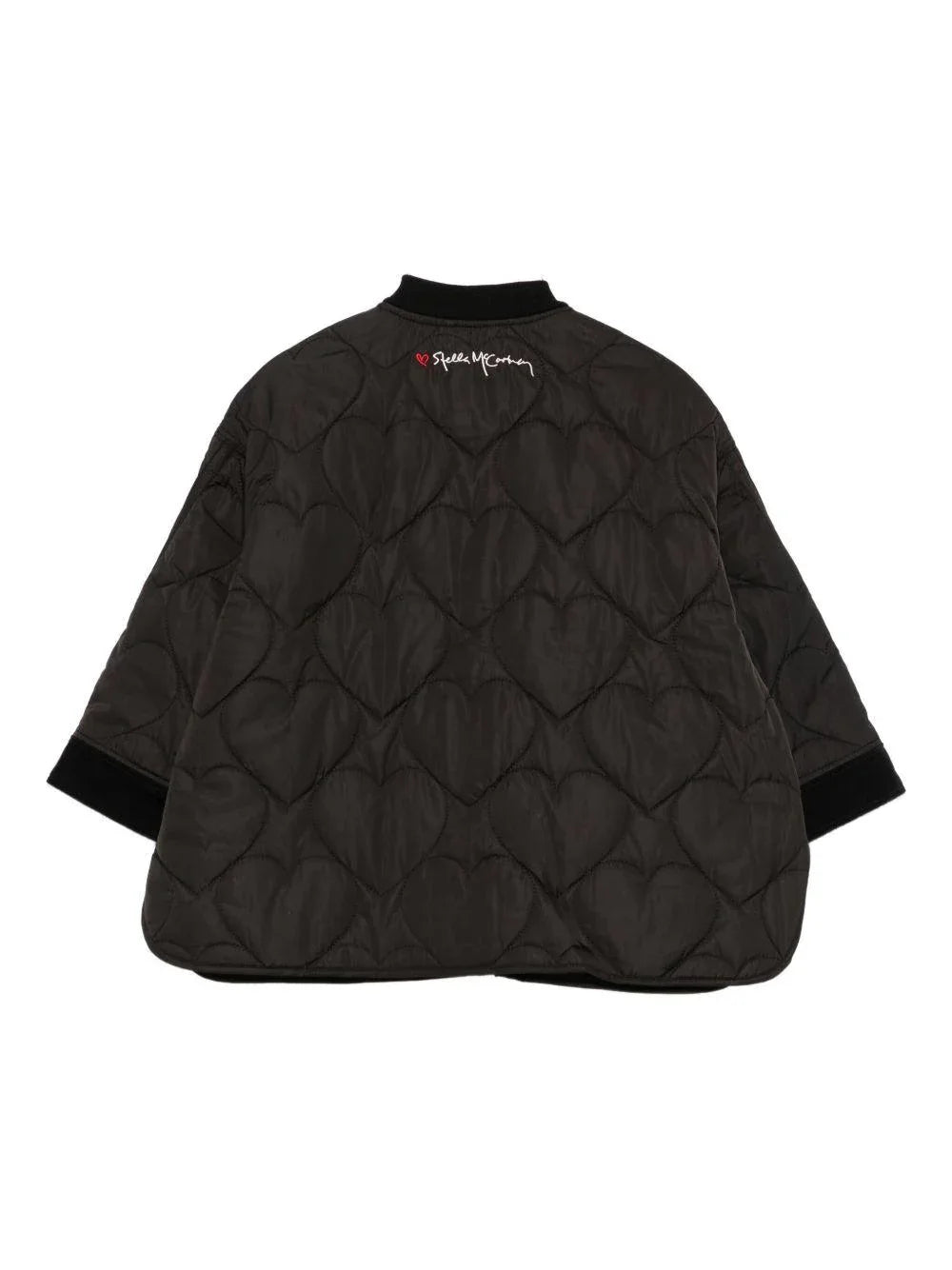 Giacca Trapuntata Nera con Tasche e Abbottonatura - Preludio Moda