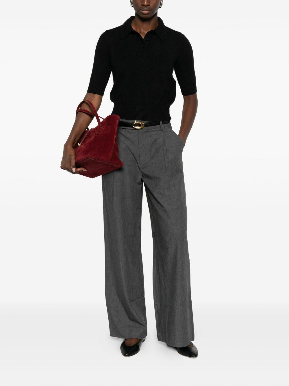 Polo a maglia nera 252TT3182 00006 TWINSET