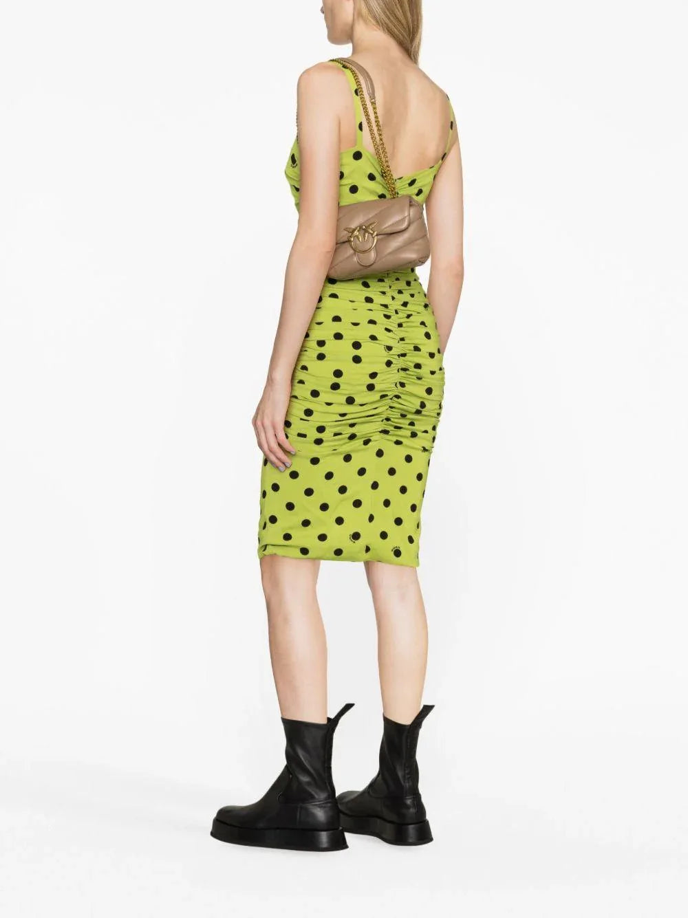 Borsa a Spalla Imbottita in Pelle Marrone - Preludio Moda