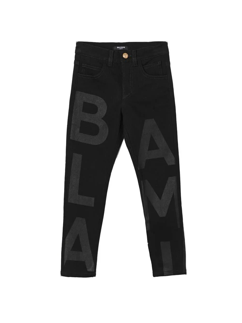 Pantalone nero big logo lettering - Preludio Moda