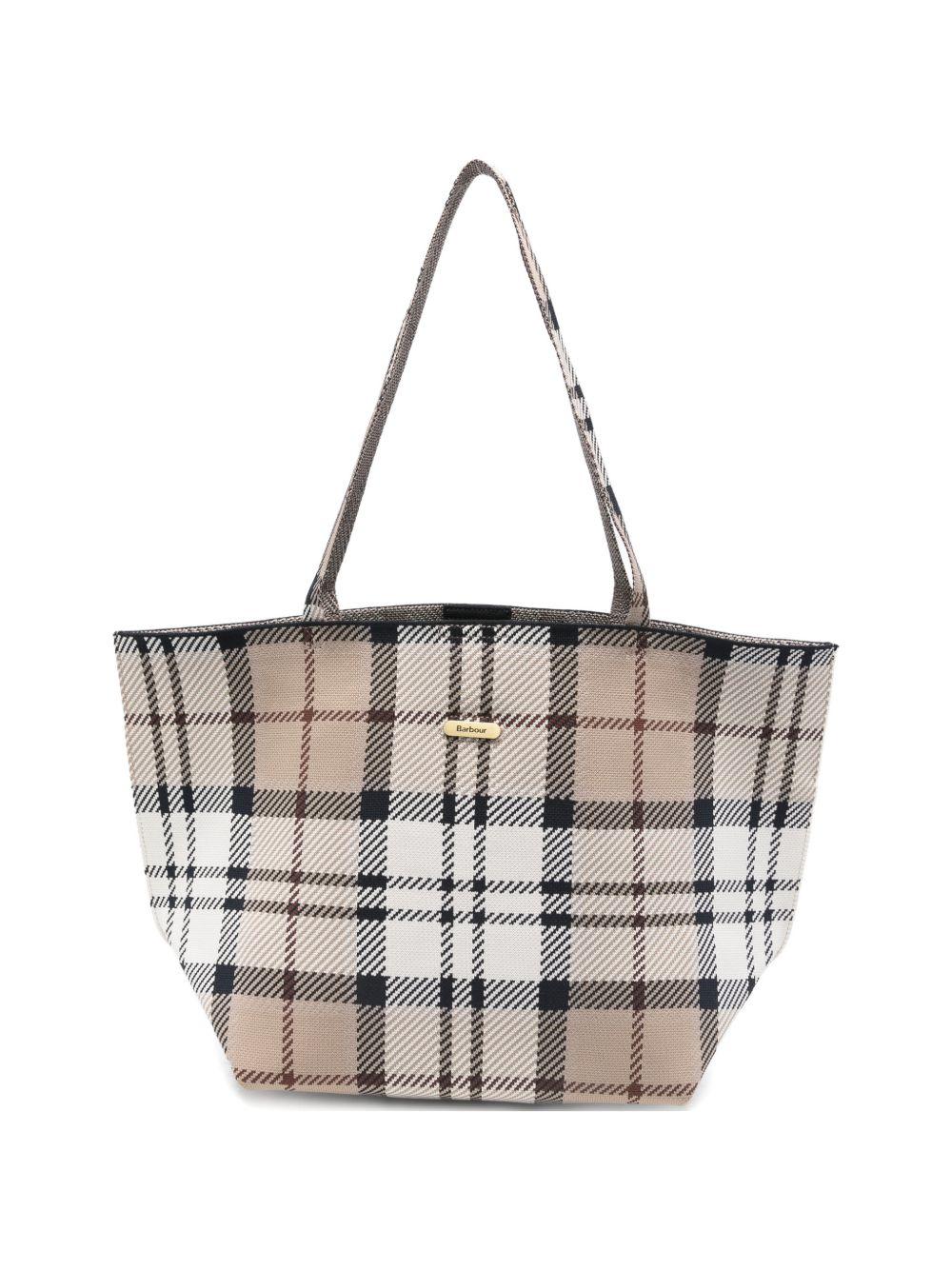 Tote bag a quadri con manici LBA0517 BE71 BARBOUR