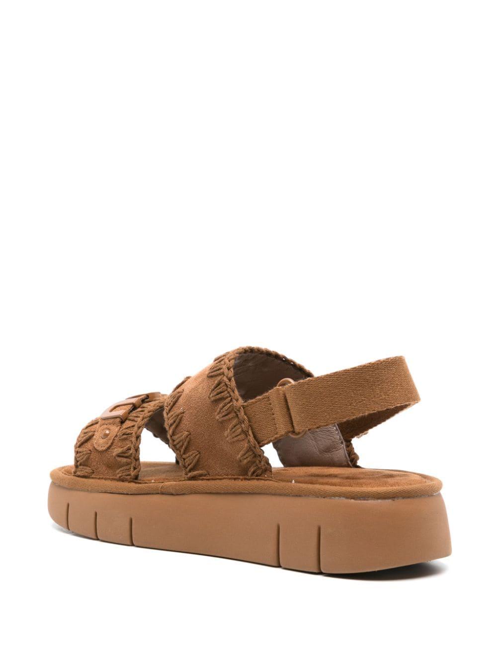 Bounce sandal monochrome cognac - Preludio Moda