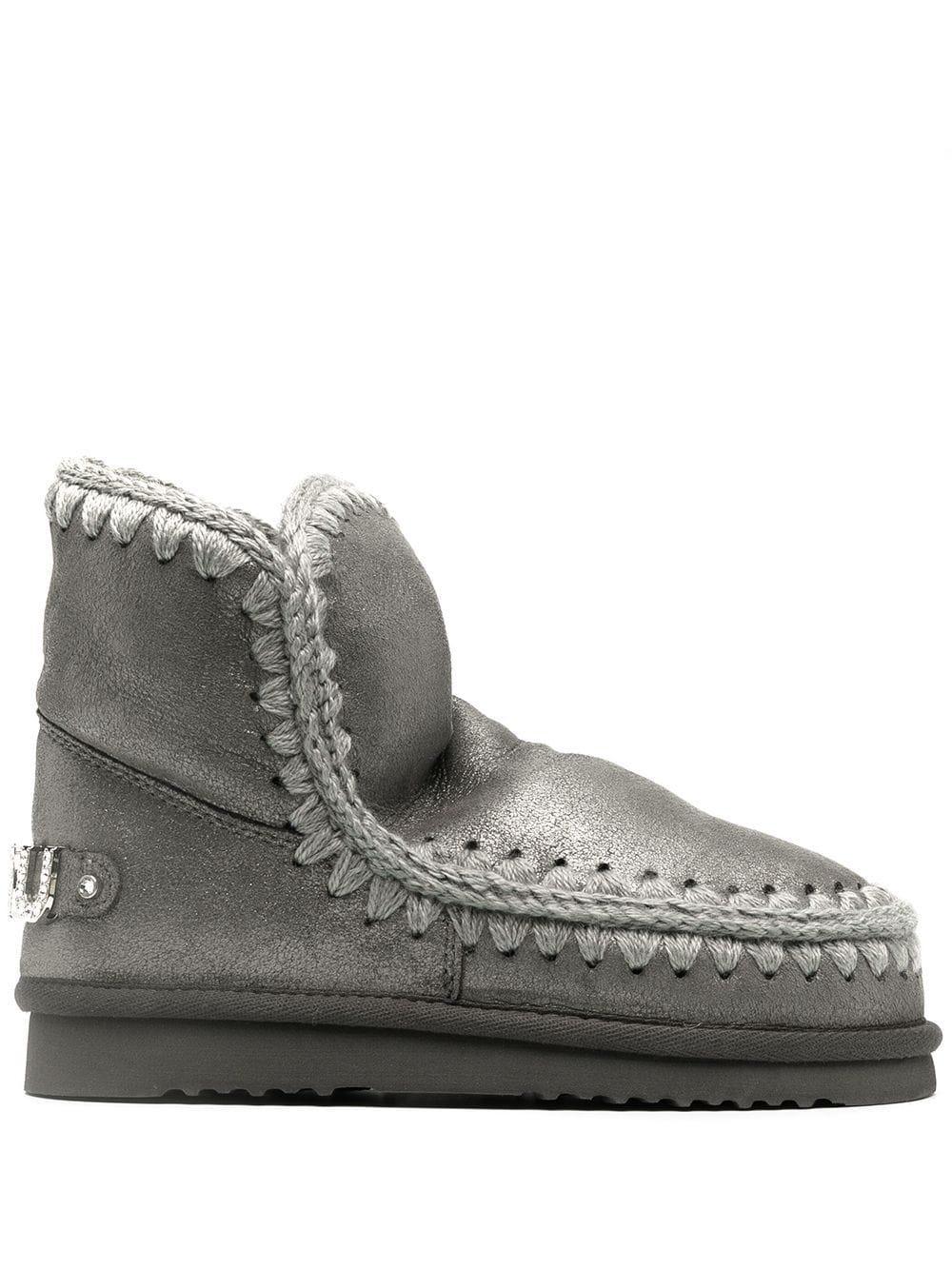 Stivale eskimo 18 logo grigio strass - Preludio Moda