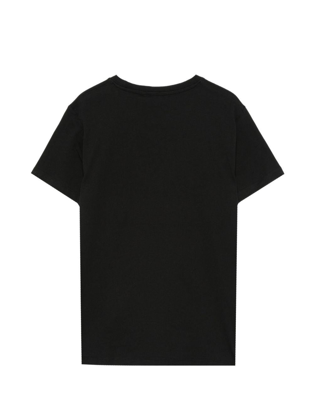T-shirt in cotone girocollo RBP26005TS BLACK JOHN RICHMOND KIDS