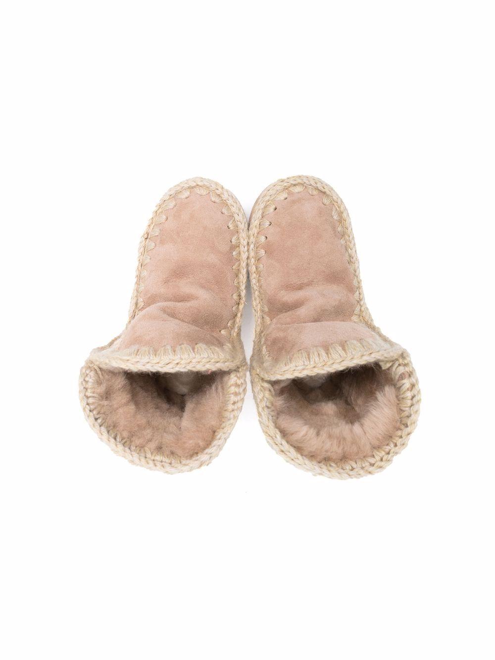 Stivali rosa antico in pelle scamosciata MUFK101000A CAM MOU KIDS