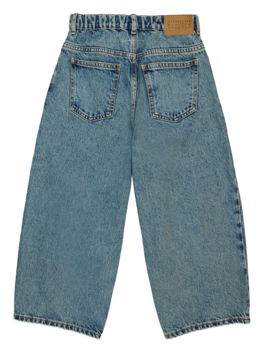Jeans a gamba ampia M60748MM06C M601 MM6 MAISON MARGIELA KIDS