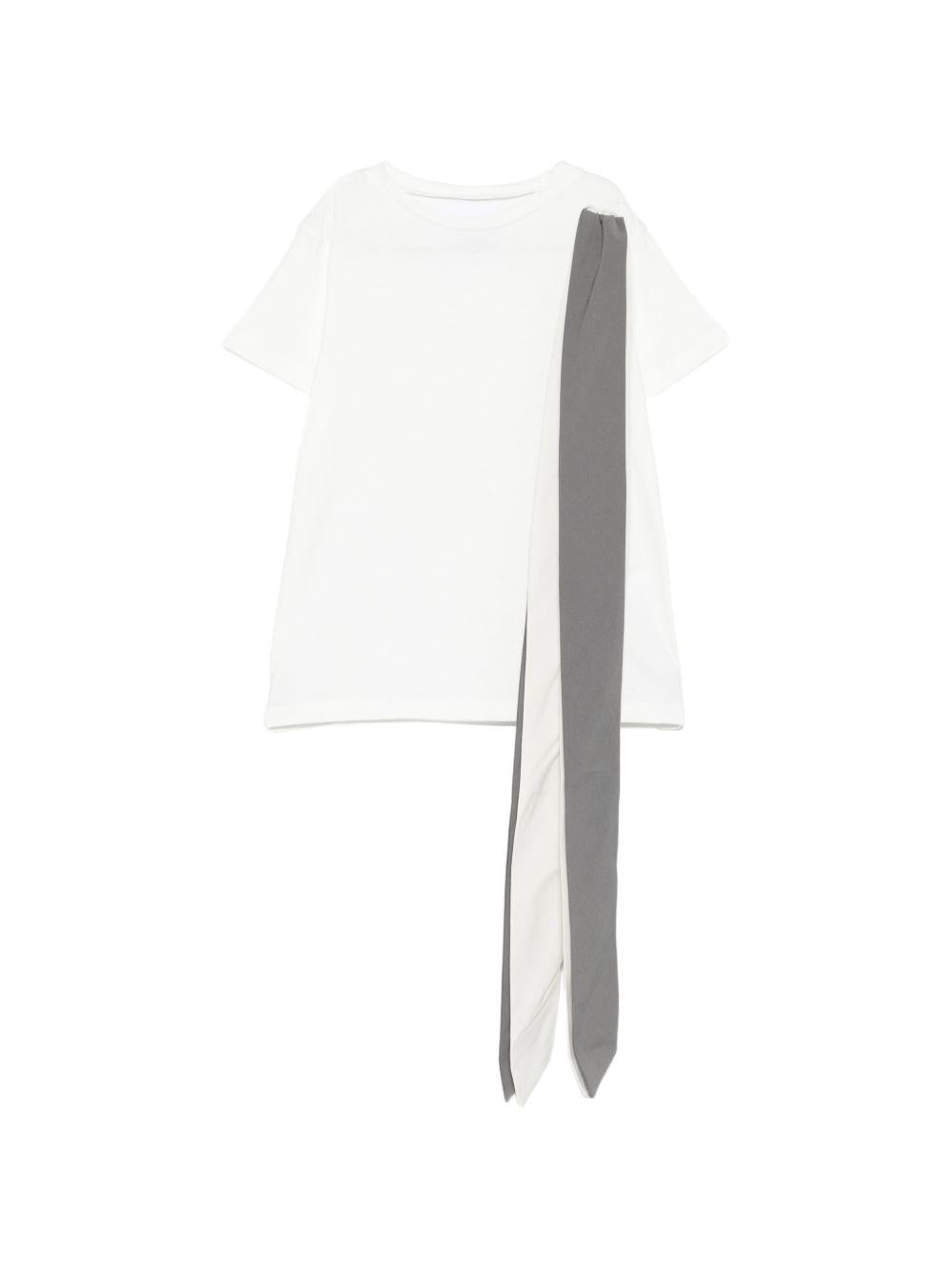 T-shirt con spacco laterale DY8A41Z3708 101 DOUDOU KIDS