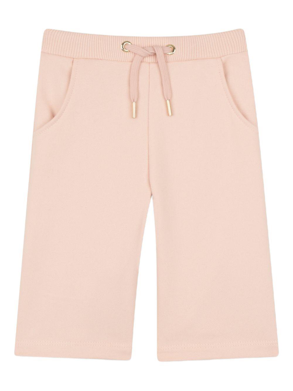 Pantaloni in cotone con cordoncino C20904 46J CHLOE KIDS
