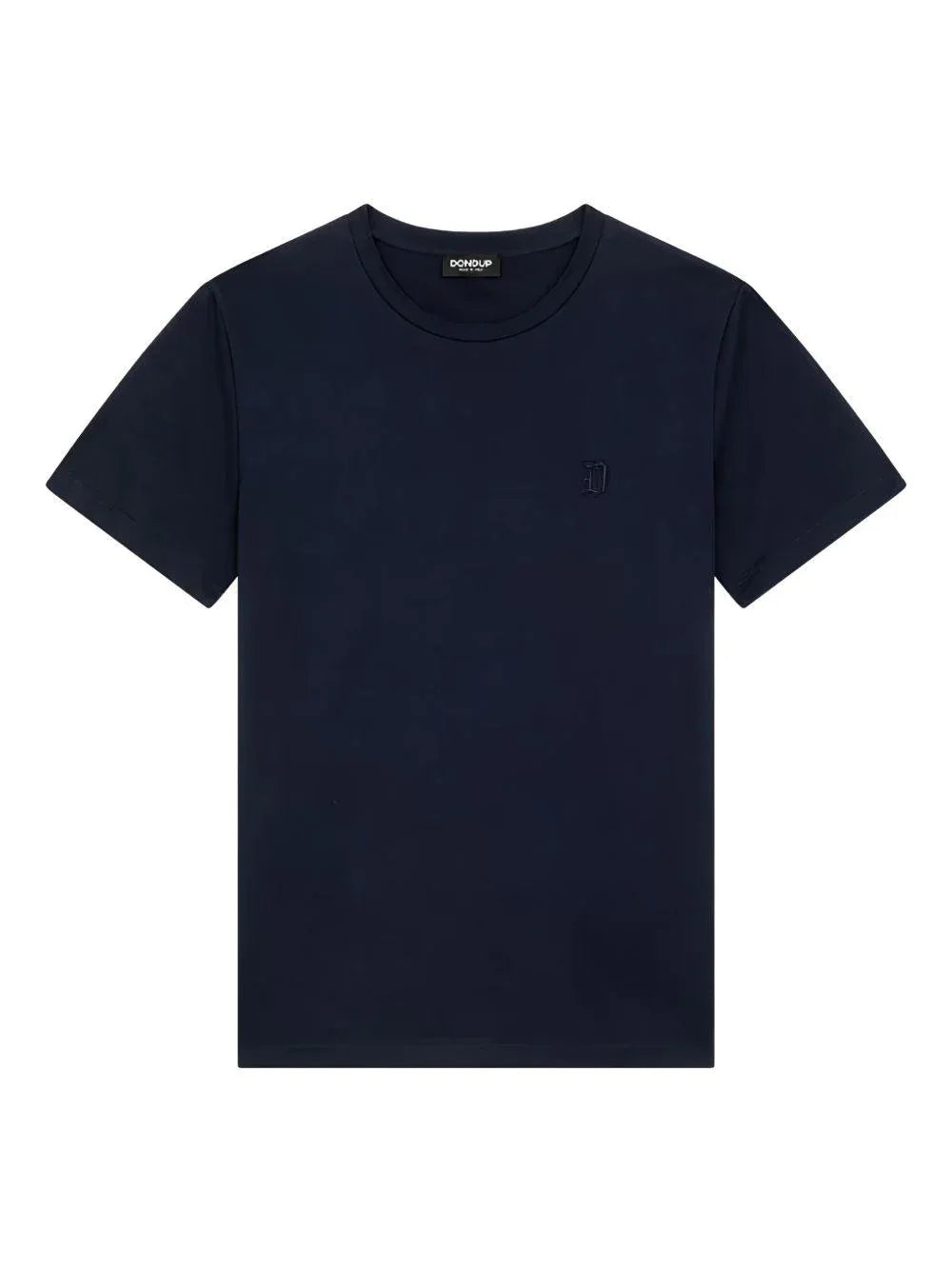 T-shirt blu mini logo ricamo - Preludio Moda