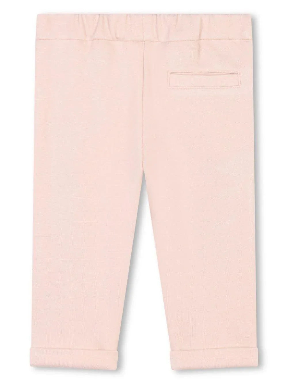 Pantalone rosa neonata tasche a smerlo - Preludio Moda