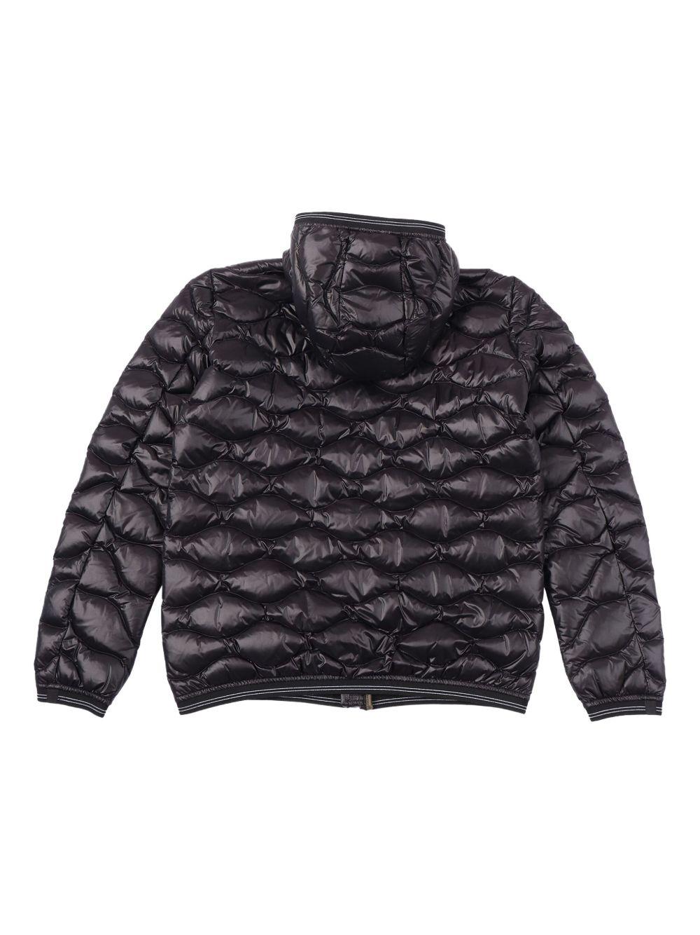 Piumino con cappuccio nero 25WBLKC03438006719 999BO BLAUER KIDS