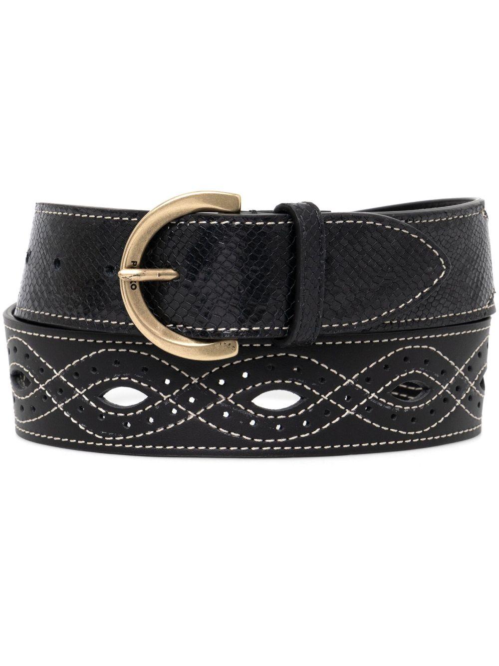 CINTURA CON CUT-OUT SUL RETRO nera - Preludio Moda