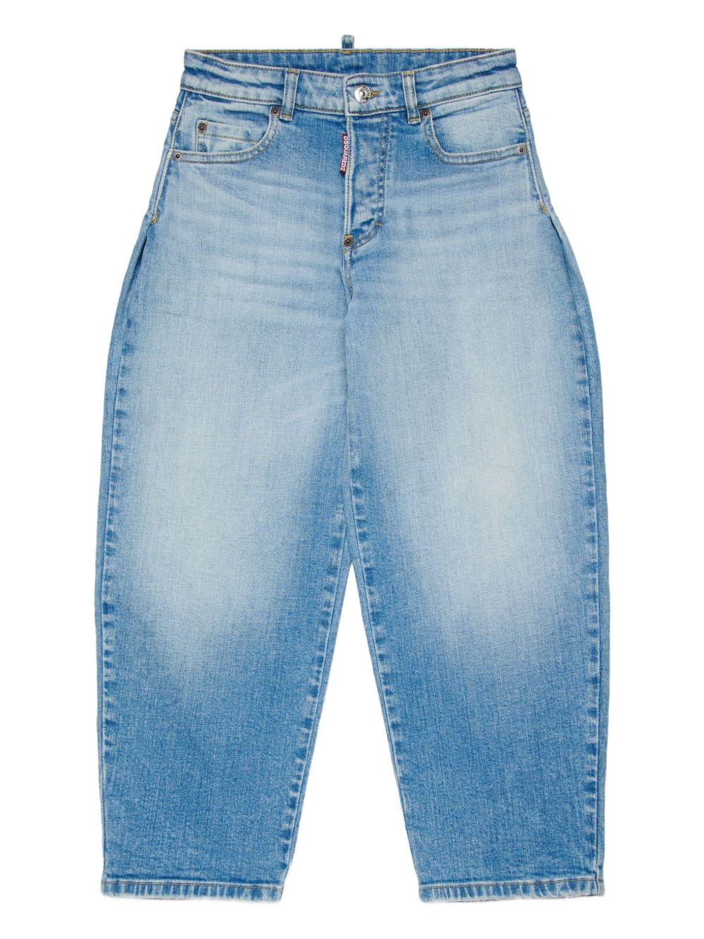 Jeans ampi a vita alta DQ3282D0AF3 DQ01 DSQUARED KIDS
