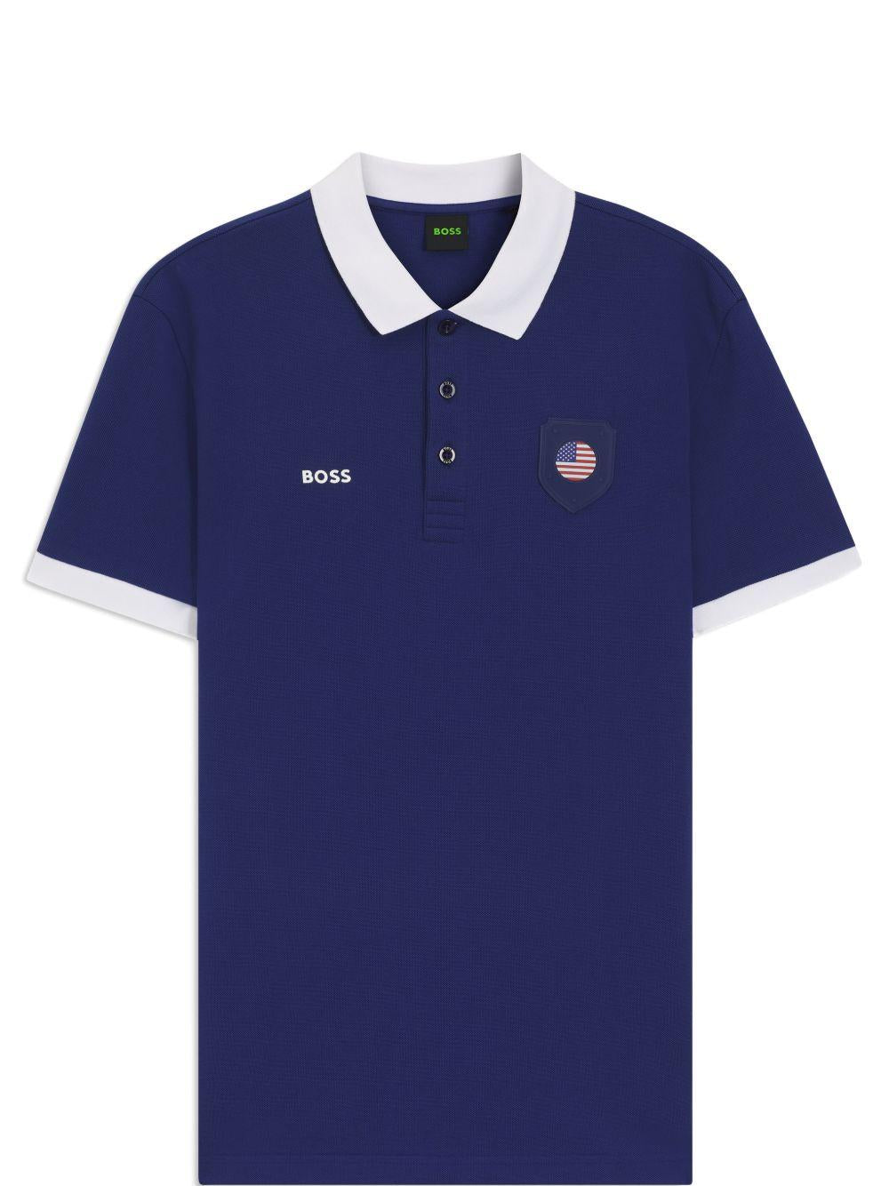 Polo con bordi a contrasto 50559263 421 BOSS