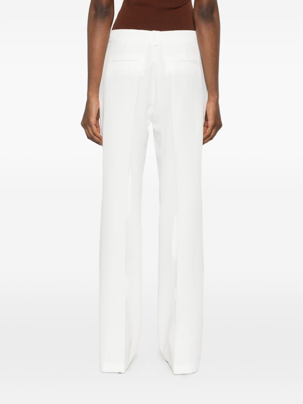 Pantaloni in poliammide con dettaglio in pizzo WS00551 BIANCO BABYLON COLLECTION