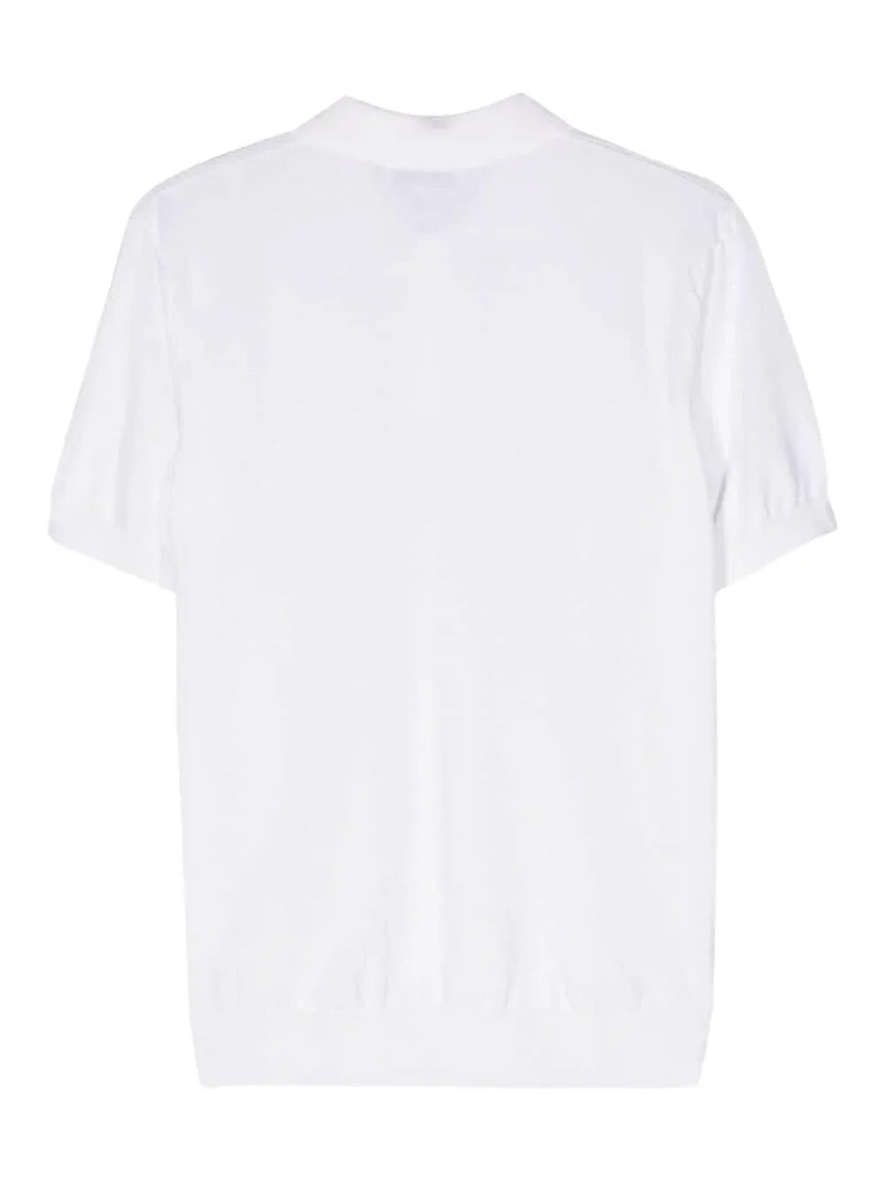 T-shirt bianca in maglia - Preludio Moda