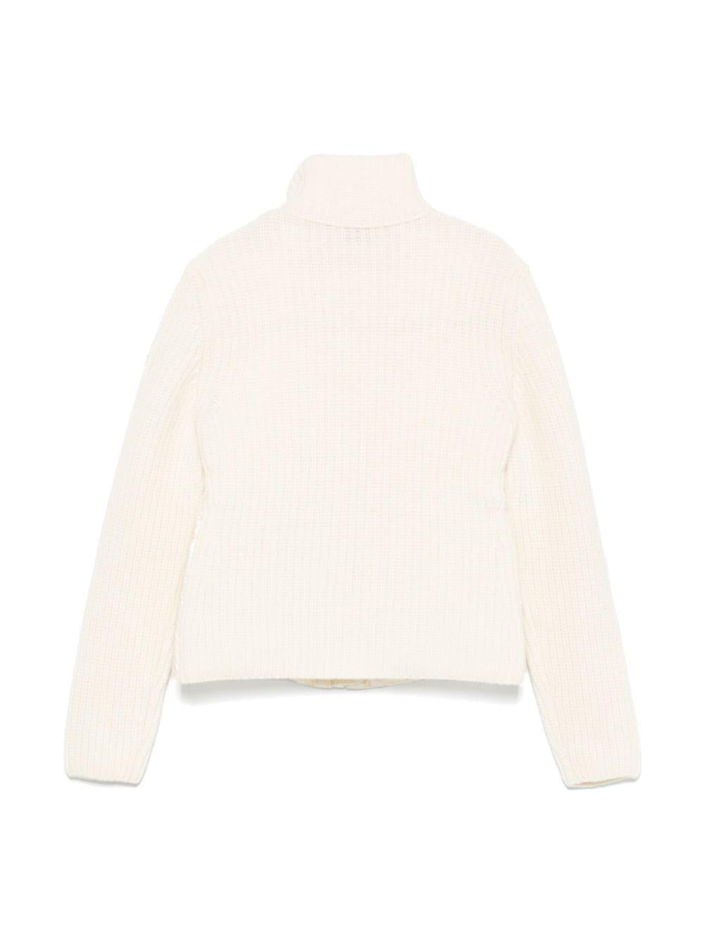 Cardigan imbottito panna 9549B00011M1241 034 MONCLER KIDS