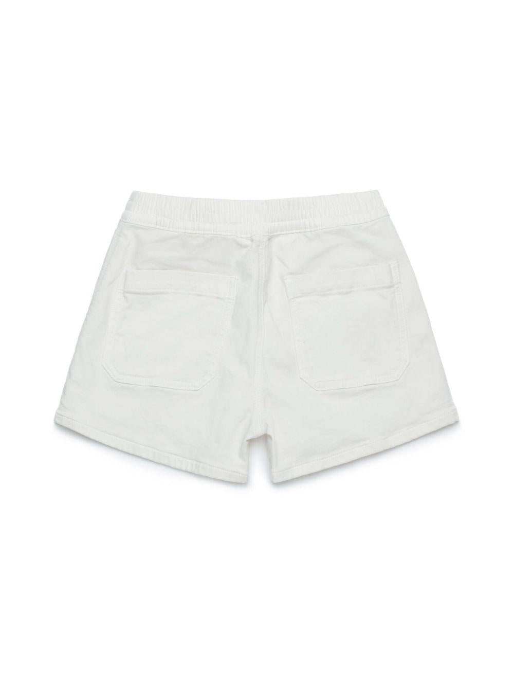 Short bianco mini logo laterale