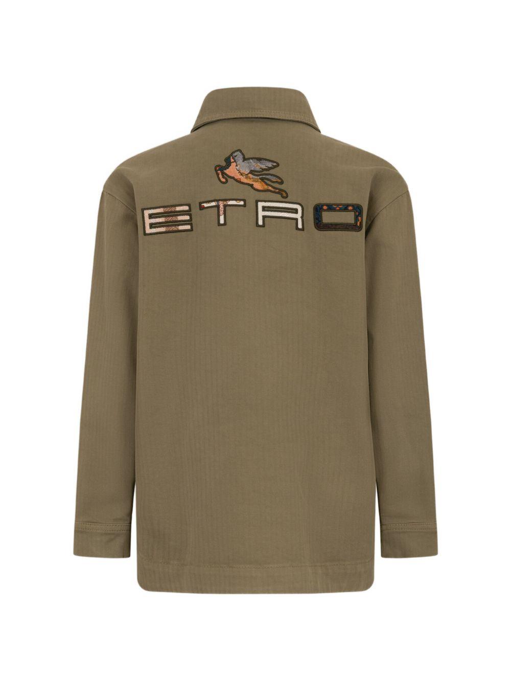 Giacca camicia con colletto classico GY2P20G0064 724 ETRO KIDS